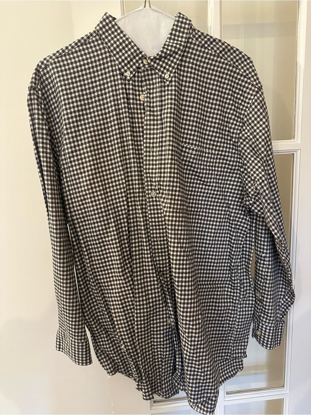 Orvis Black & White Gingham Button-Down Shirt